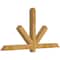 Ekena Millwork Kennewick Rough Sawn Timber Gable Bracket, Western Red Cedar, 72"W x 36"H x 4"D x 4"F, 12/12 Pitch GBW072X36X0404KEN00RWR - alternate 5